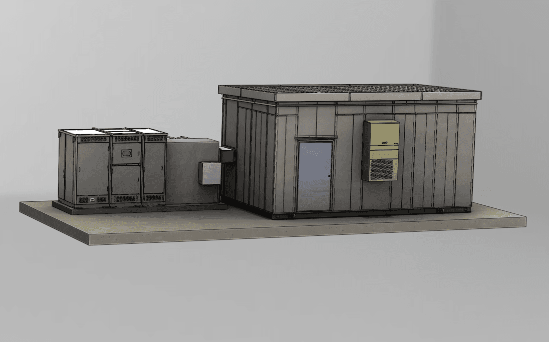 Med Centro electrical house design model showing the equipment layout